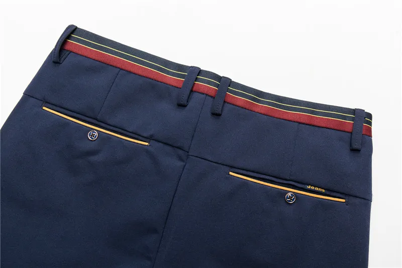 Зимние Утепленные флисовые теплые прямые джинсы мужские деловые повседневные эластичные брюки тонкие черные синие высококачественные хлопковые джинсовые брюки