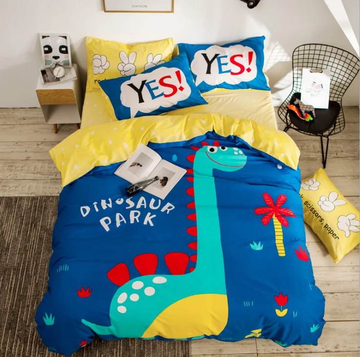9 3Pcs Cotton Crib Bed Linen Kit Cartoon Baby Princess Bedding Set Includes Pillowcase Bed Sheet Duvet Cover Without Filler - Цвет: 9