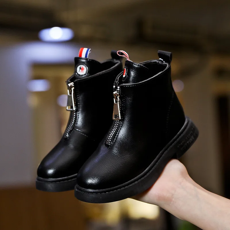 

Children's boots 2019 spring and autumn new British wind girls shot boots boys and girls boots