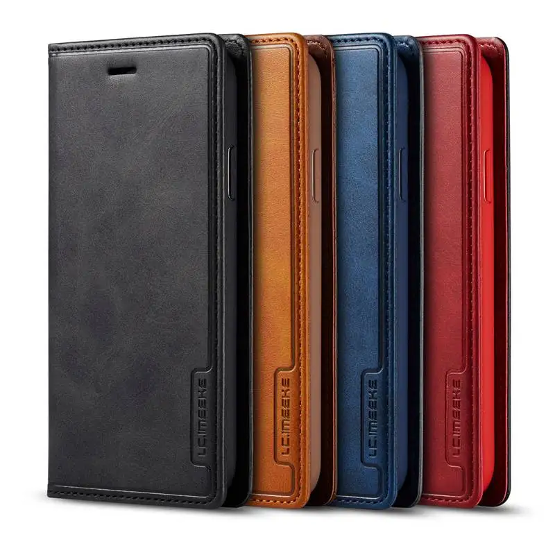 Leather Flip Case With Card Pocket Book Case For iPhone 12 Pro max