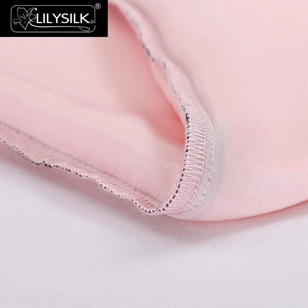 LilySilk наволочка из чистого шелка 100 с окантовкой для волос молния 19 momme роскошный