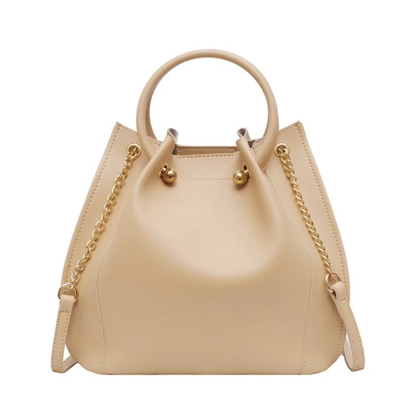 Lammei сумка-мешок через плечо сумки для женщин Высокое качество PU кожа женская сумка женская ручная сумка - Цвет: Khaki
