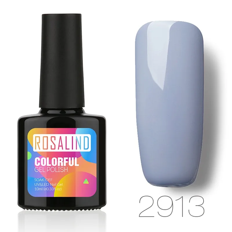 ROSALIND серый смог Синий лак для ногтей УФ серый лак для ногтей 10 пилка для ногтей - Цвет: 13