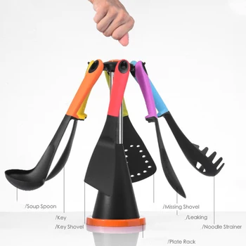 

Kitchen Silicone High Temperature Cookware Spoon Spatula Tool Set Nonstick Cookware Shovel Kitchen Cookware Baking Tools