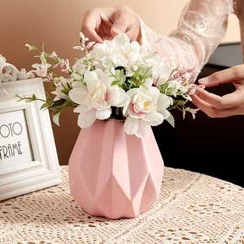 

Nordic Decoration Home Living Room Decoration Flower Pots Decorative Flower Vase Modern Ceramic Tabletop Vase Home Decor