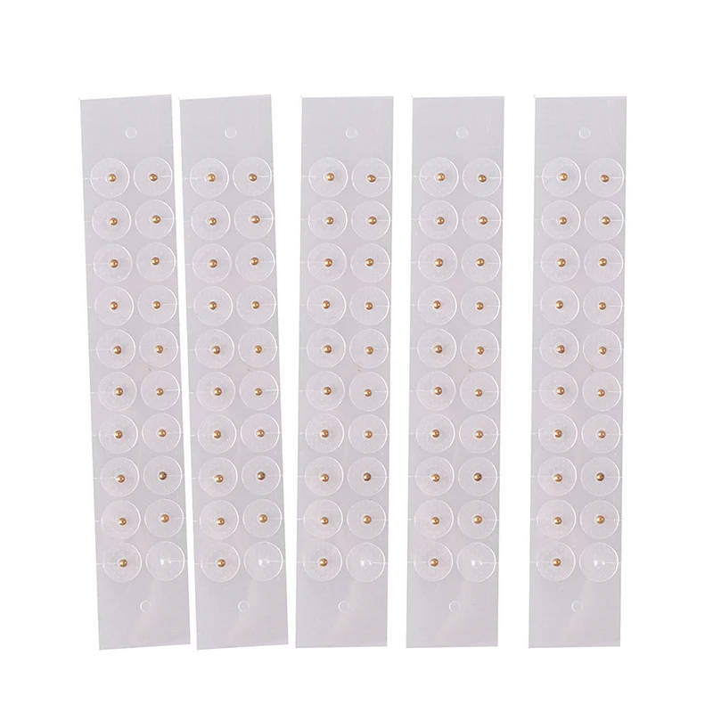 100PC/lot Clear Ear Point Stickers Pressure Stick Acupuncture Magnetic Beads Auricular Massage stickers | Красота и здоровье