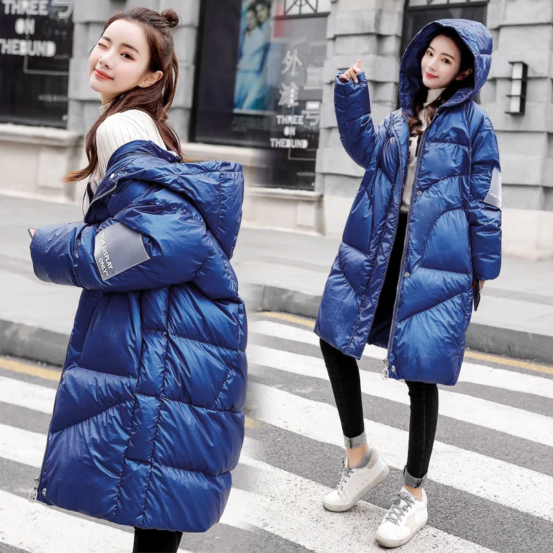 

Cotton-padded Clothes/Cotton Coat Fashion Warm Mid-length Comfortable Trend Soft Hooded 2018 Winter Zipper