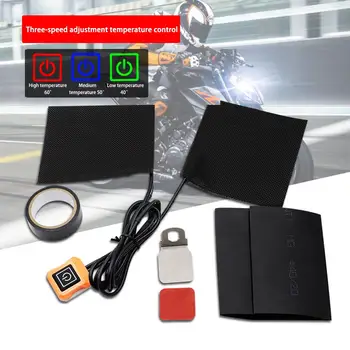 

12V Lntelligent Temperature Control Third Gear Heated Grips Inserts Handlebar Hand Warmers Grip ATV Motorcycle Bike 30DC11