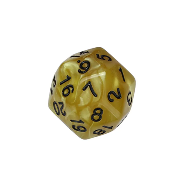 Polyhedron D30 акриловая игра в кости игра dnd Набор Игральных кубиков dados poliedricos идеальный подарок многогранные кости кубики любовников башня 30A20 - Цвет: gold dice set