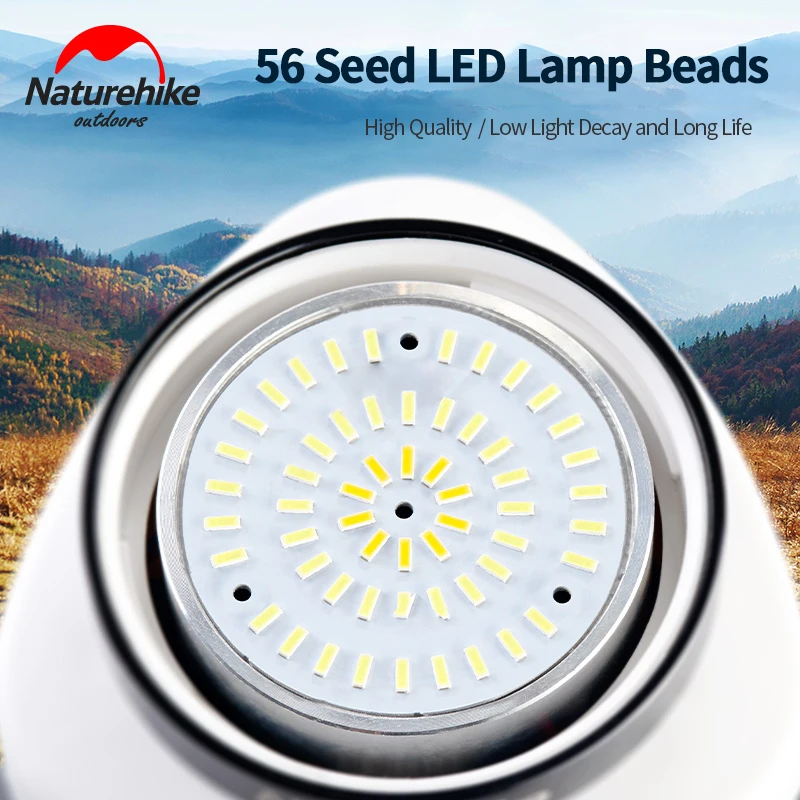 Naturehike, usb зарядка, уличный кемпинговый тент, светильник, 6600 мА/ч, светодиодный, двойной цвет, регулируемая температура, многофункциональная лампа для кемпинга