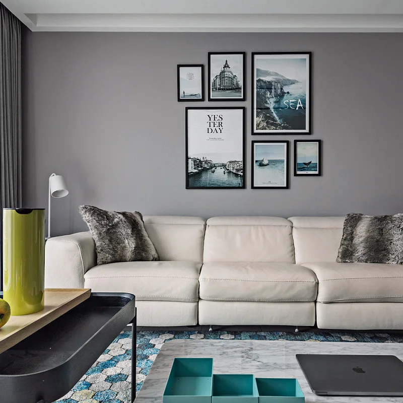 

[Waterproof Antifouling] Modern High Grade Gray Wallpaper Bedroom Living Room Simple Solid Gray Household INS Wallpaper