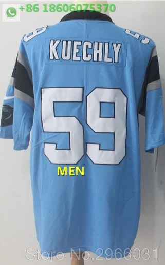 For men A+++ Качественная мужская футболка для взрослых 1 cam newton 59 Luke Kuechly Christian McCaffrey 22 Carolina - Цвет: For men