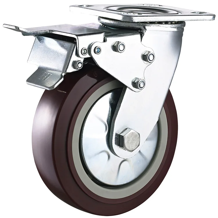 

Manufacturers Direct Selling Heavy Duty Truckle 4-Inch to 8-Inch Tablet Brake Nylon Wheel Industrial Mechanical Equipment Univer