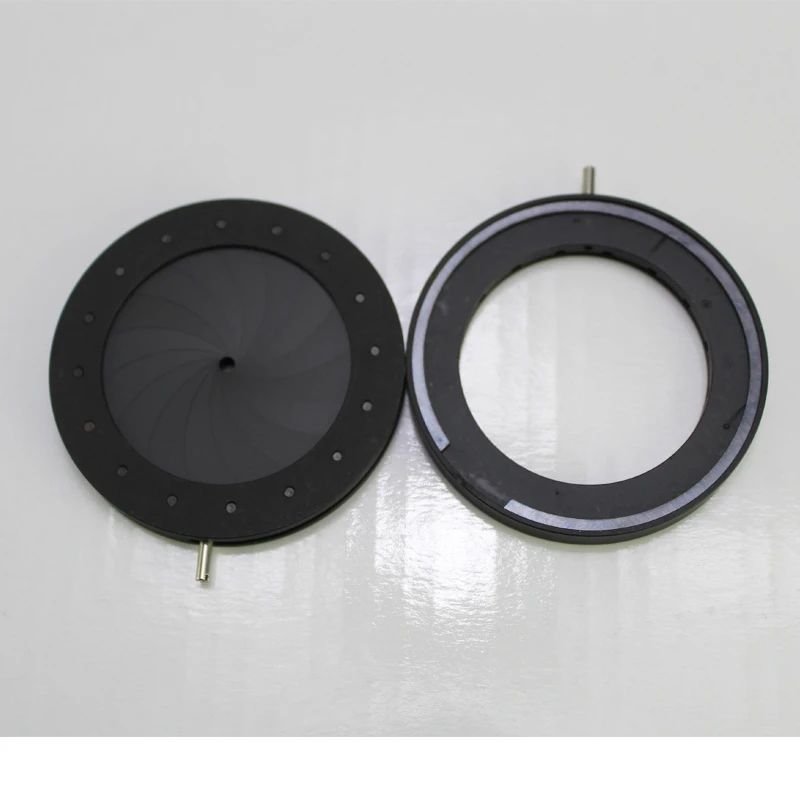 1,5-37 мм регулируемый металлический конденсатор ирисовой Диафрагмы конденсатор регулятор освещения для цифровой камеры микроскоп адаптер