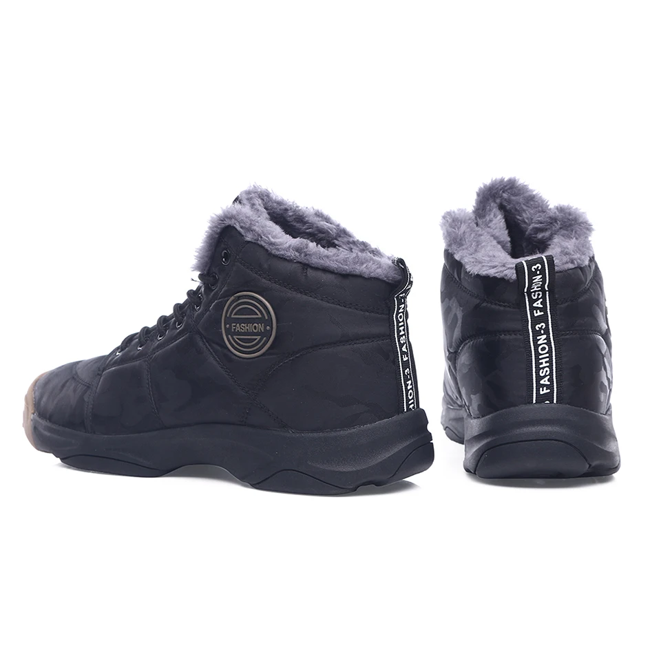 Размеры 36-46, мужские зимние кроссовки, ботинки, повседневная обувь с мехом, плюш, теплые кожаные ботильоны, высокое качество, Мужская зимняя обувь# XW1908