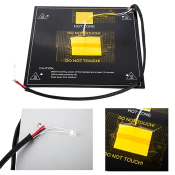

Coordinate Professional 3D Printer DC 24V Parts Heat Durable Hot Bed Plate Panel Practical Sticker Sheet Replacement For Ender 3