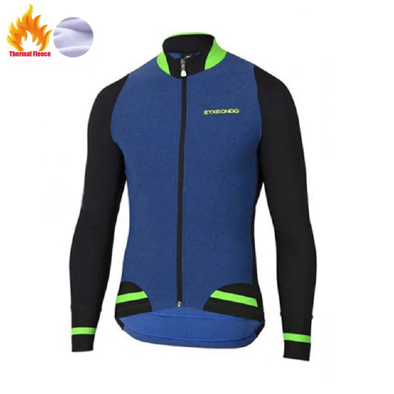 Tops 7 Длинный рукав Etxeondo термо флис Велоспорт Джерси гонки зима Pro команда Велосипедная одежда Maillot Ropa Ciclismo Hombre - Цвет: Tops 7