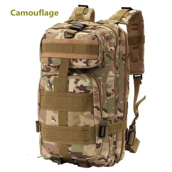 Camouflage 1000D нейлон 30L Водонепроницаемый Открытый военный рюкзак тактический рюкзак спортивный кемпинг походы Рыбалка Охота сумка - Цвет: Camouflage