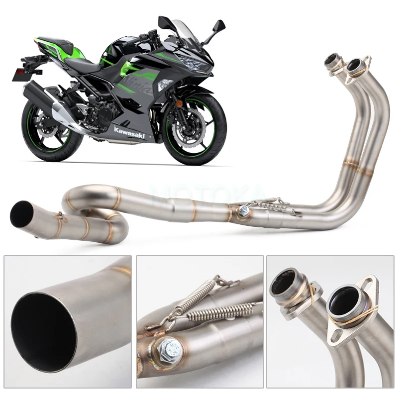 Мотоцикл Полная выхлопная система Kawasaki Ninja400 Z400 2018-2019 головка Передняя средняя