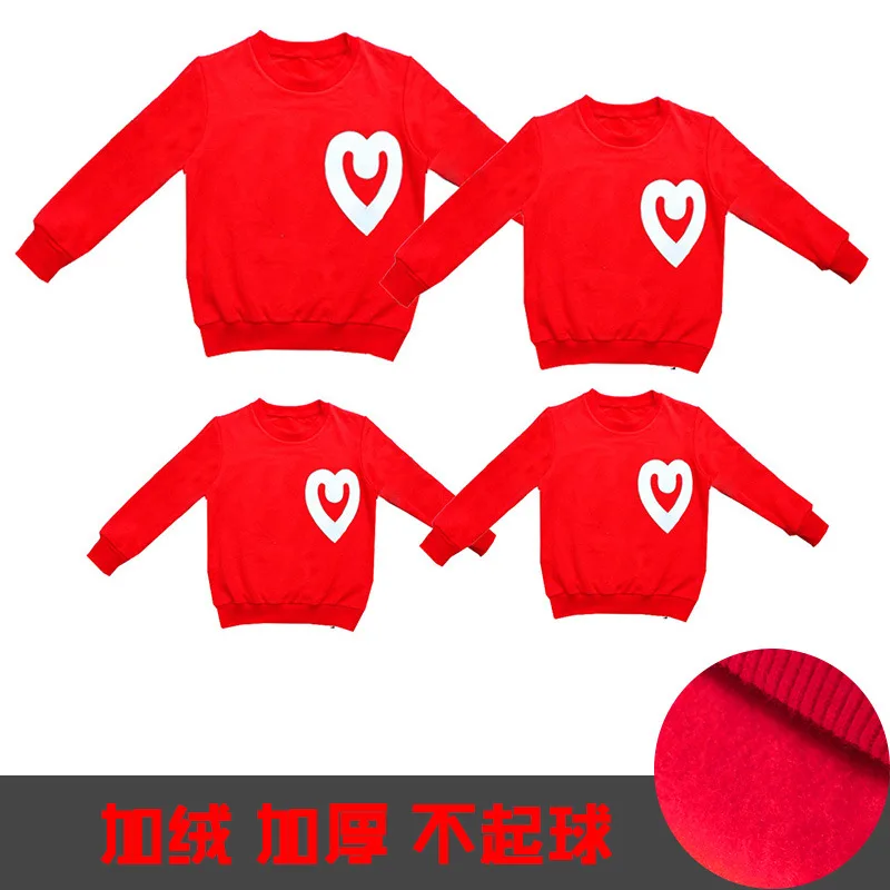 1pc shirt Коллекция года, семейные Рождественские свитера с капюшоном для всей семьи рубашки для Отца и Сына одежда для мамы и ребенка комплекты из рубашки и штанов для мамы и детей - Цвет: 1pc shirt