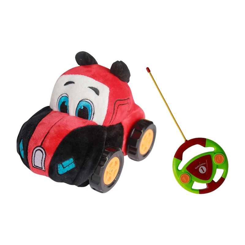 

Remote Control Police Car Plush Cartoon Police Car Remote Control Car for Kids and Toddles