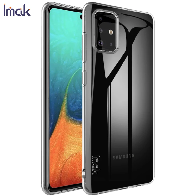 Мягкие прозрачные чехлы IMAK из ТПУ для Samsung Galaxy A51 A71 прозрачный чехол телефона