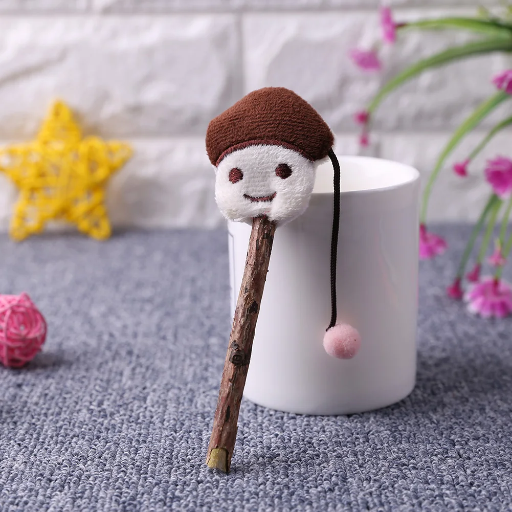 Funny Pet Cat Toys Plush Mint Kitten Teaser Playing Wand Stick Interactive Toys for Household Animals Cats Entertainment