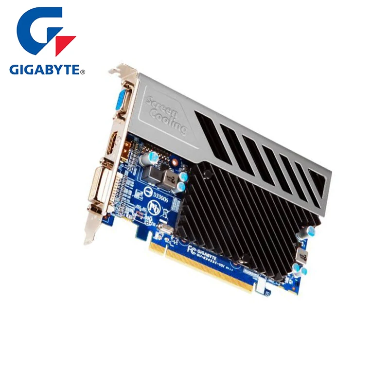 

GIGABYTE GPU HD5450 Video Card ATI Radeon AMD 512MB 64Bit DDR3 Gaming Graphic Card VGA/DVI PCIE 2.1 Gaming PC USED Cards