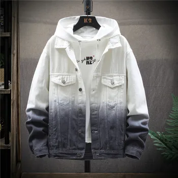 

Spring Autumn Mens Jackets Bomber Thin Fashion Denim Jacket Trendy Fashion Slim Jackets Male Cowboy Coat Young Streetwear EE9JK