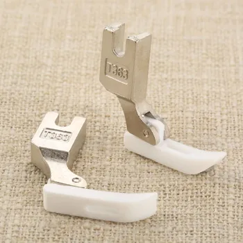 

2Pcs T363 Sewing Machine Plastic Presser Feet Zipper Narrow Presser Foot for Flat Wagon Sewing Machine Sewing Tools & Accessory