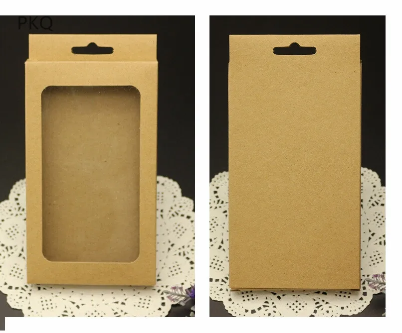 30 шт 156*90*15 мм упаковочная бумажная коробка для мобильного телефона картонные упаковочные коробки для мобильного телефона крафт-дисплей коробка с отверстием