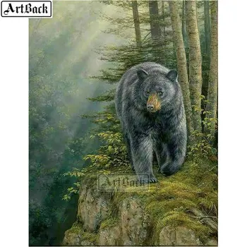 

Full square /round animal diamond painting bear tree 5d resin diamond mosaic kit stick drill embroidery