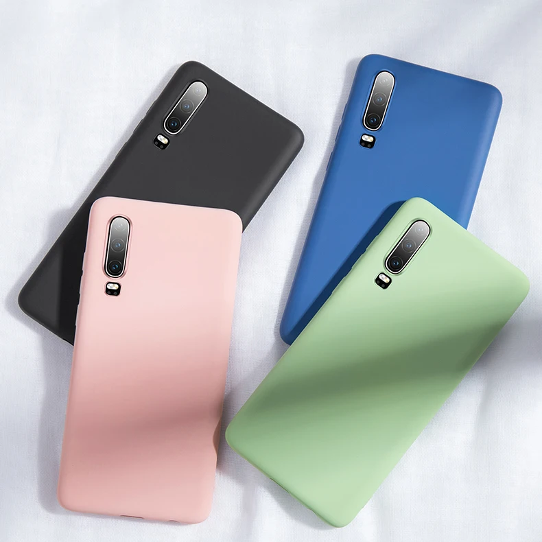 Soft Case For Huawei P Smart Plus Z P30 P20 Lite Honor 10 10i 20 Nova 3 3i 5 5i Mate 30 Pro Original Liquid Silicone Cover