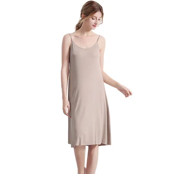 

2020 New Summer Mint fiber night dress women sleepwear sleeveless Refreshing Antibacterial super soft pyjamas women nightgowns