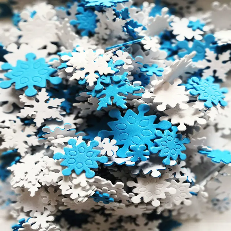 1 упаковка/Партия. Разноцветные блестящая Снежинка, пенопластовые наклейки, рождественские поделки, элементы деятельности, украшение детской комнаты, декоративная Рождественская игрушка "сделай сам" - Цвет: 40PCS snowflake