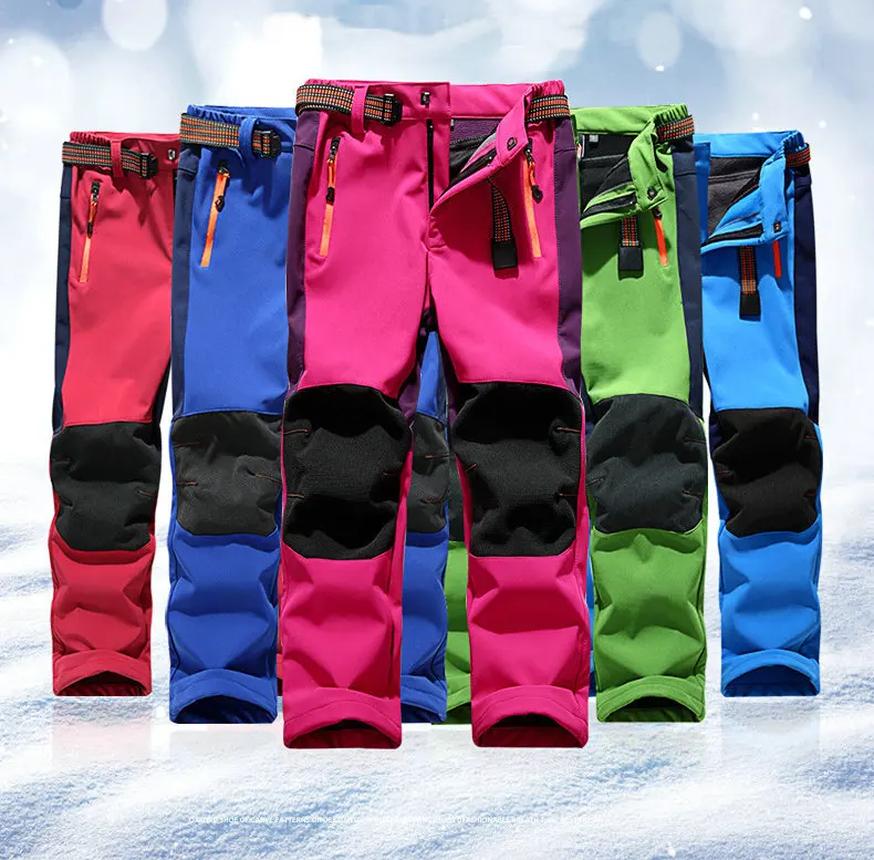 Wholesale CHILDREN'S Technical Pants BOY'S Girls Outdoor Soft Cover Pants Genuine Product Waterproof Warm Teenager Climbing Pant