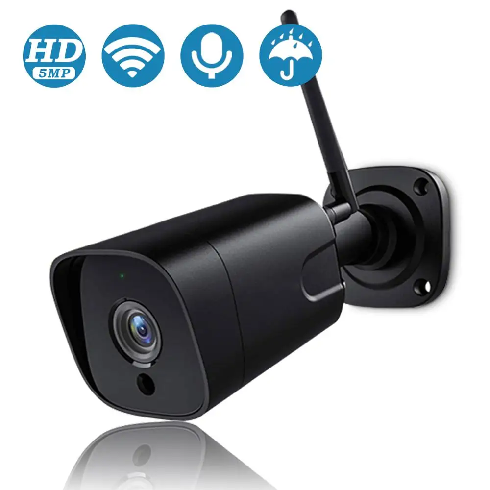 BESDER 5MP 2MP 2 wayAudio Bullet IP камера SONY сенсор водонепроницаемый безопасности WiFi