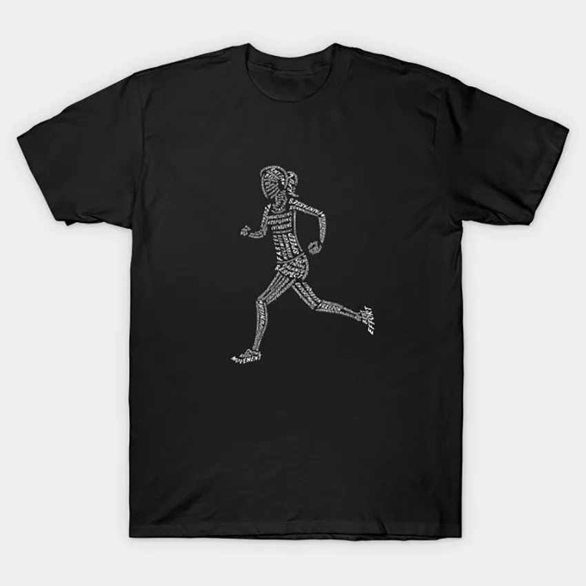 Runner типографии футболка Бег спортивные цитаты фразы атлетика бегун run текст