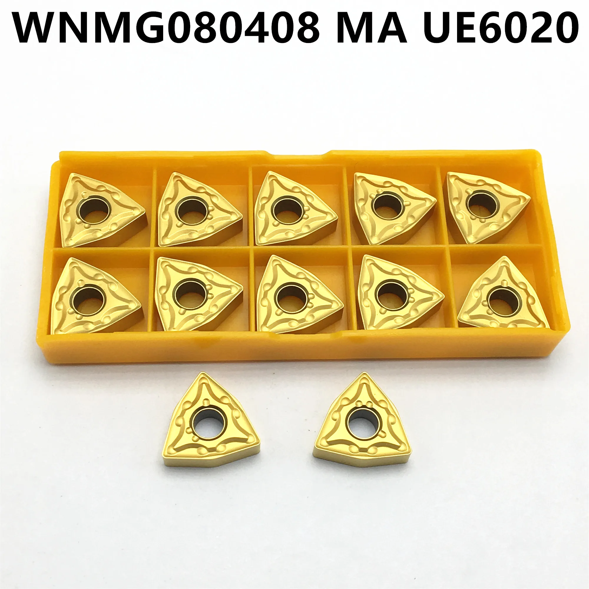 

10PCS Carbide Insert WNMG080408 MA UE6020 External Turning Tool WNMG 080408 Lathe Tool CNC Tool Milling Cutter