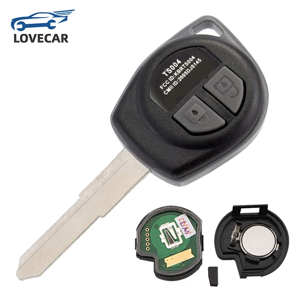 2 Buttons Remote Car Key Fob Shell HU87 Blade ID46 Chip Fit for SUZUKI Swift Ignis SX4 Alto Key Case Cover