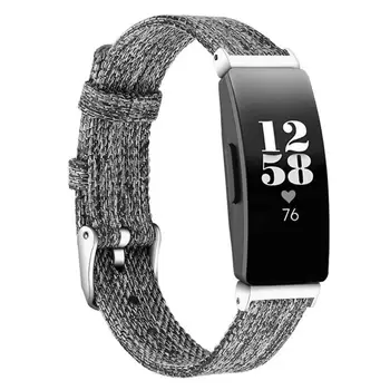 

Watch Man/Woman Durable Canvas Watch Band Inspire/Inspire HR Watch Casual Solid Casual Nylon Denim Canvas Strap Wristband