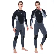 Summer new 2mm one-piece diving suit men's long-sleeved warm sunscreen surf diving clothes training waterproof mother suit