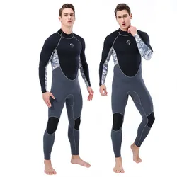 Summer new 2mm one-piece diving suit men's long-sleeved warm sunscreen surf diving clothes training waterproof mother suit