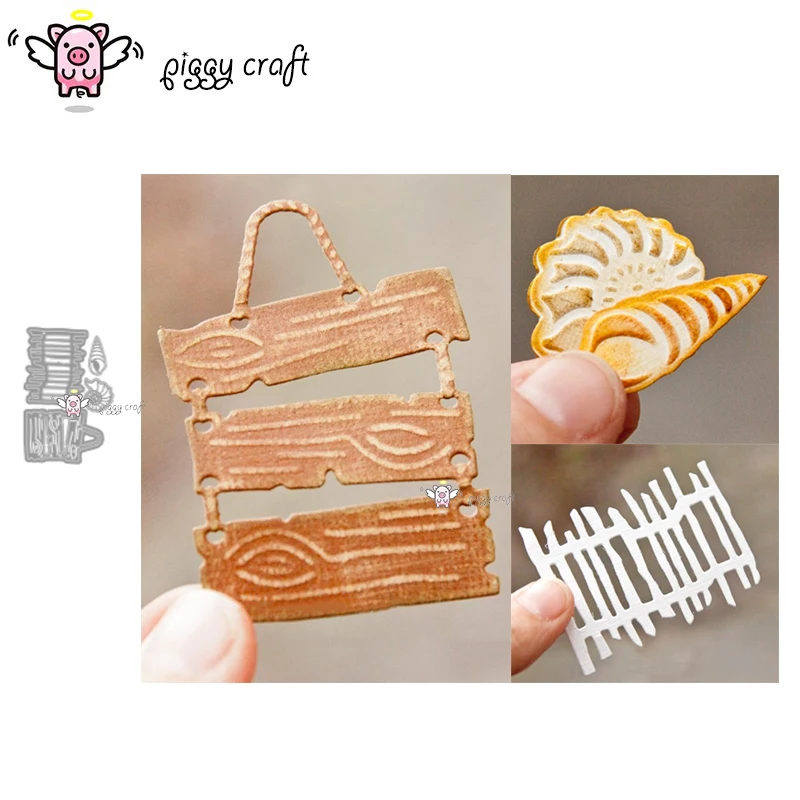 Piggy Craft Metal Cutting Dies Cut Die Mold Conch Shell Fence Sign 