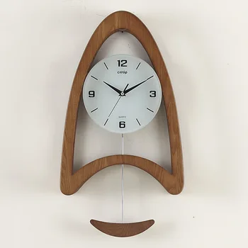 

Vintage Quartz Wall Clock Art Design Wood Silent Minimalist Wall Clock Creative Wandklokken Living Room Home Decoration SS60WC