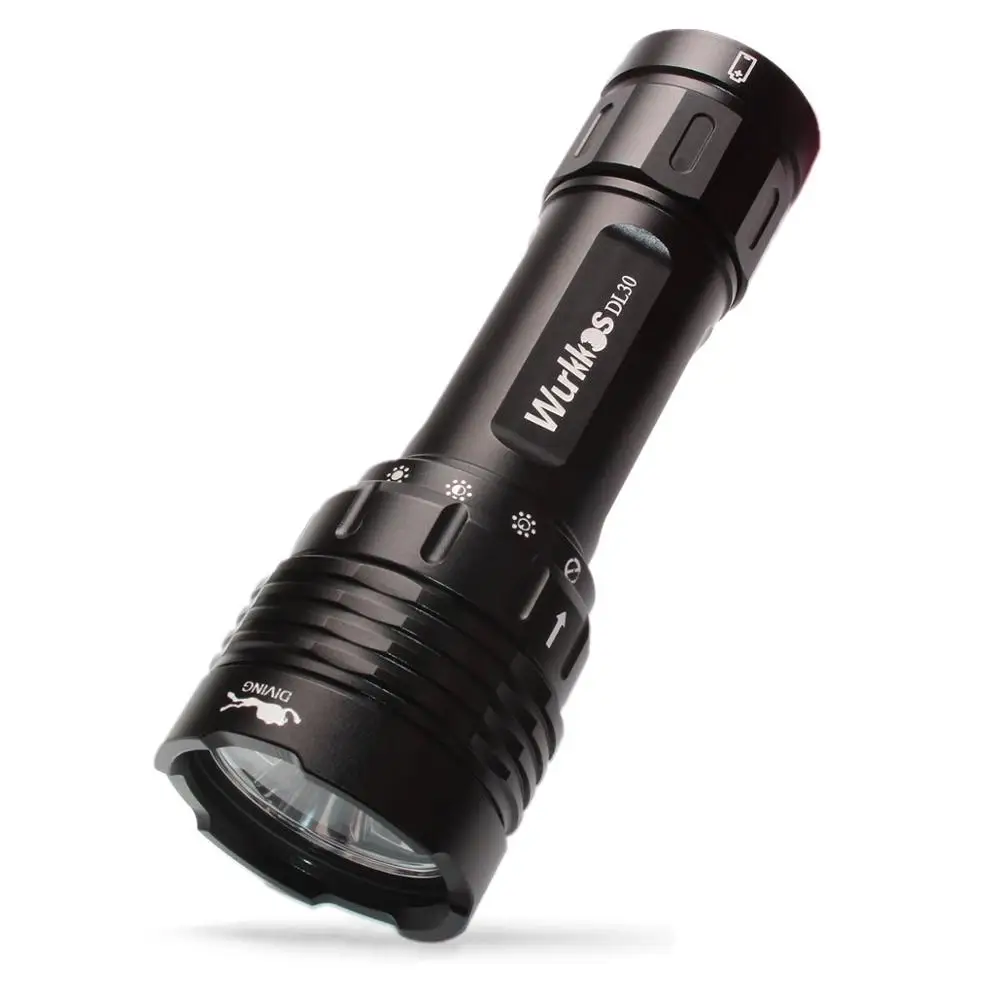 US $39.99 DL30 3600lm LED Flashlight Underwater Scuba Diving Lantern 3 LH351D High CRI Flashlight With Magnetic Ring Switch