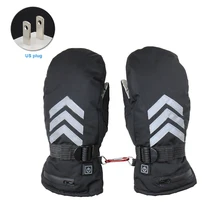 Мужские походные 7,4 V перчатки для катания на лыжах, велоспорта, ветрозащитные, три скорости, температурные, для альпинизма, зимние теплые, для улицы, с подогревом, противоскользящие