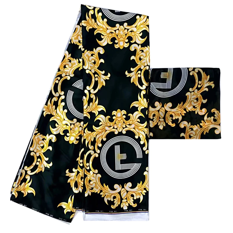Лидер продаж! шелковая шифоновая кружевная ткань в нигерийском стиле, кружевная ткань из мягкого материала, африканская шелковая атласная ткань для женщин, платье 4+ 2 ярдов - Цвет: MON829S6