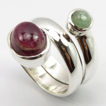 

Pure Tourmaline Ring Size 8.5 7.5 Grams Gem Stone Fashion Jewelery