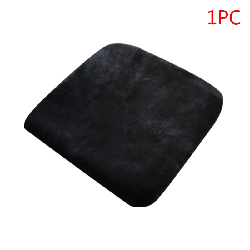 Black Front 1pc Меховые чехлы для автомобильных сидений универсальные зимние Чехлы для автомобильных сидений Плюшевые Чехлы для автомобильных сидений протектор подушки сиденья Коврики аксессуары - Название цвета: Black Front 1pc